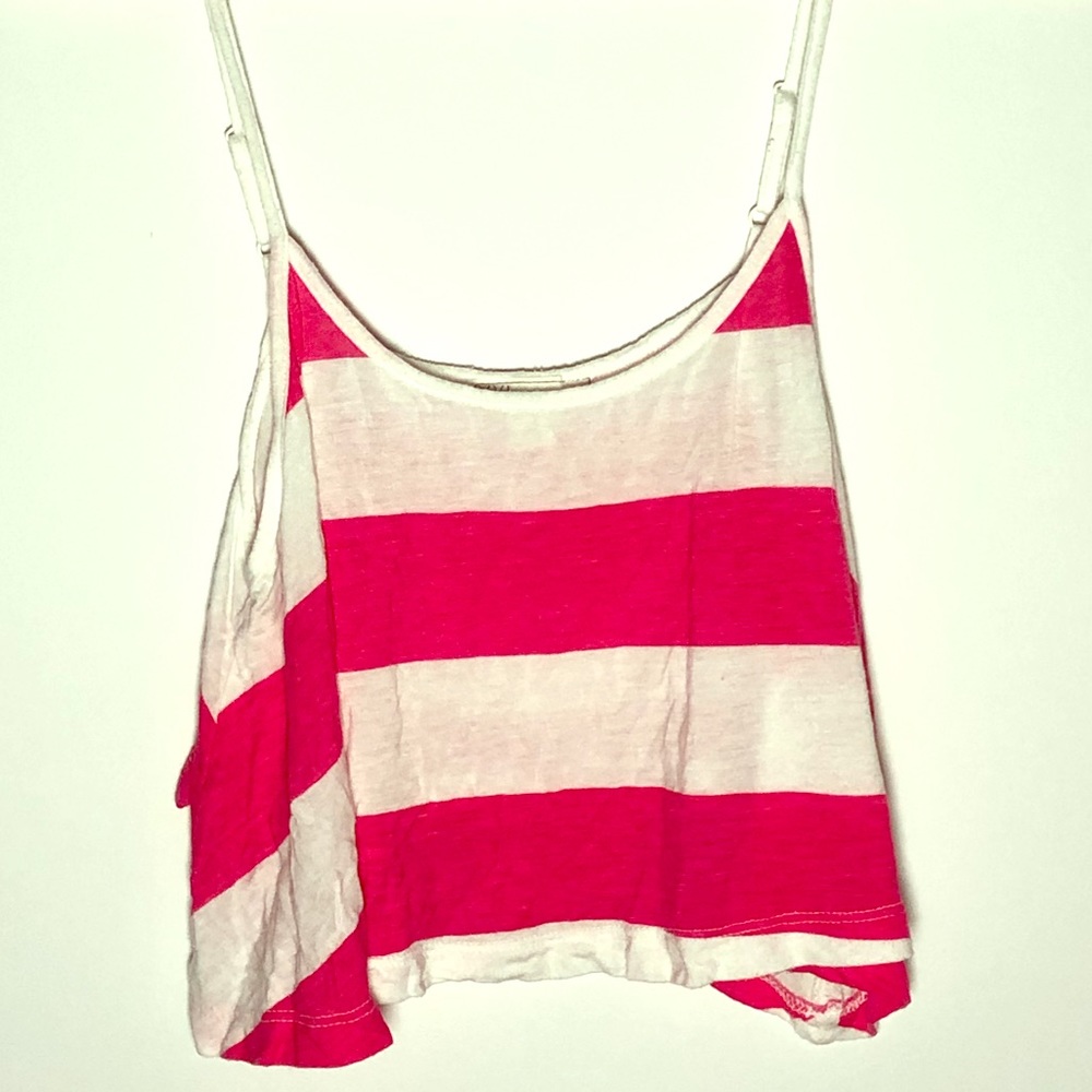 Forever 21 | Pink & White Striped Sleeveless Top